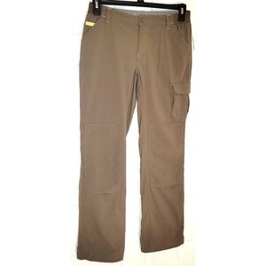 Duluth Trading Co Womens 6x31 Beige Nylon Spandex Cargo Pants Hiking Outdoor